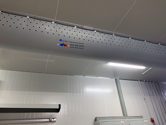 MiXi fabric ductwork helps develop the cold chain industry in Xinjiang!