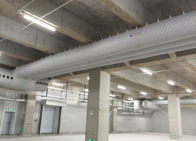 MultiXair Fabric Ducting Powers Changkaisheng Cold Chain Logistics Base