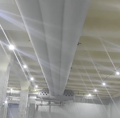 MultiXair Fabric Ducting Powers Changkaisheng Cold Chain Logistics Base